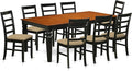East West Furniture LGPF9-BCH-C 9 Piece Dining Table Set Includes a Rectangle by EastWestFurniture
