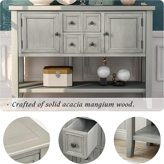 Merax Modern Wood Buffet Table - Image 6