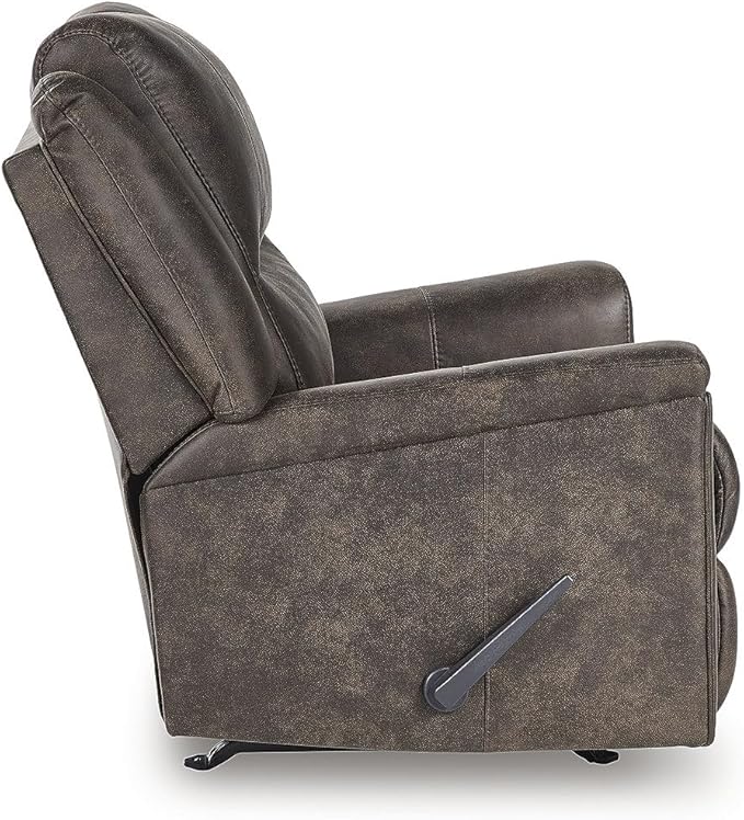 Signature Design by Ashley Skymaker Modern Faux Leather Manual Rocker Recliner by SignatureDesignbyAshley