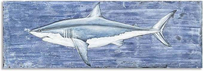 Yihui Arts Shark Canvas Wall Art - Image 3