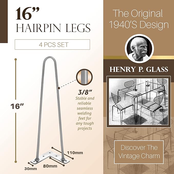 TEN49 Heavy Duty Hairpin Table Leg - Image 5