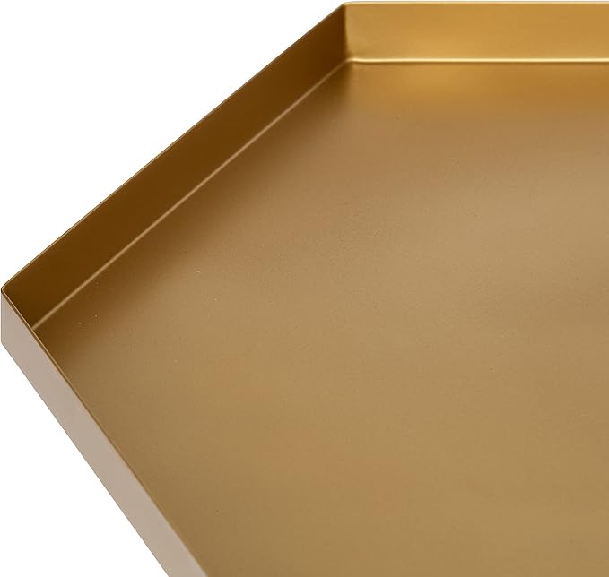 Kate and Laurel Kashvi Modern Side Table 17 x 15 x 20; Gold Decorative Glam - Image 5