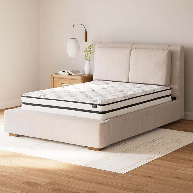 Signature Design by Ashley Queen Size Chime 10 Inch Medium Firm Hybrid Mattress - Image 4