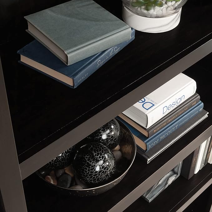 Sauder Miscellaneous Storage 5 Bookcase/Book Shelf, L: 35.28" x W: 13.23" x H: - Image 4