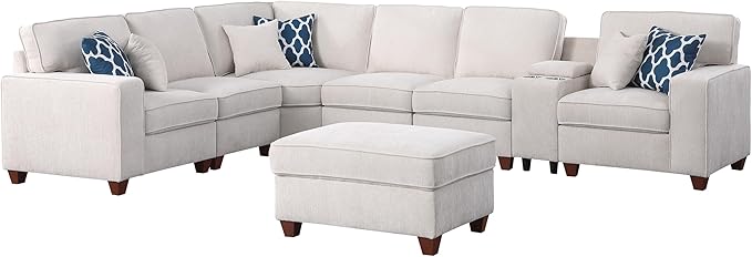 127" L-Shaped Sectional Couch - Image 7