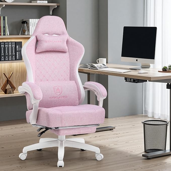 GTPLAYER Office Chair, Gaming Computer Desk Fabric Chair - Image 2