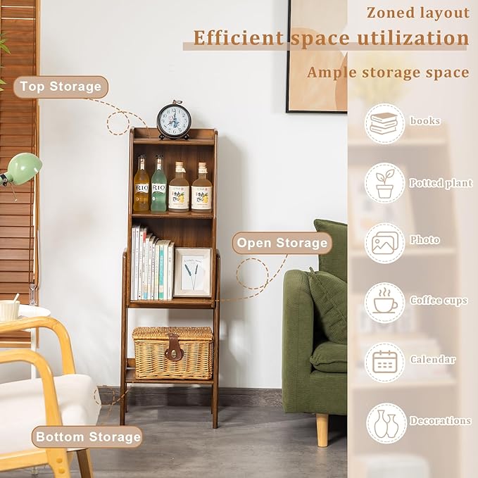 3-Tier Bamboo Bookshelf - Image 4