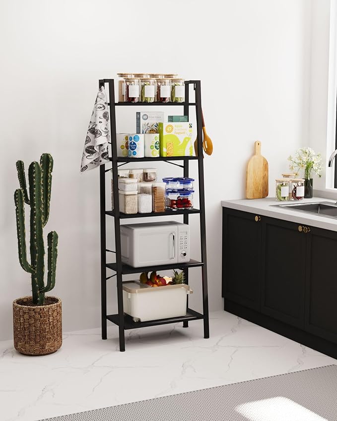 Ladder Shelf, Bookshelf Bookcase, Freestanding Corner Storage Shelve - Image 5