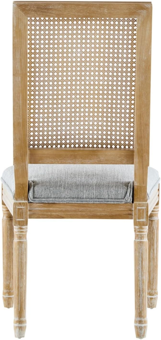 Merax Upholstered Solid Wood Dining Chairs Set of 6, French Country Style - Image 4
