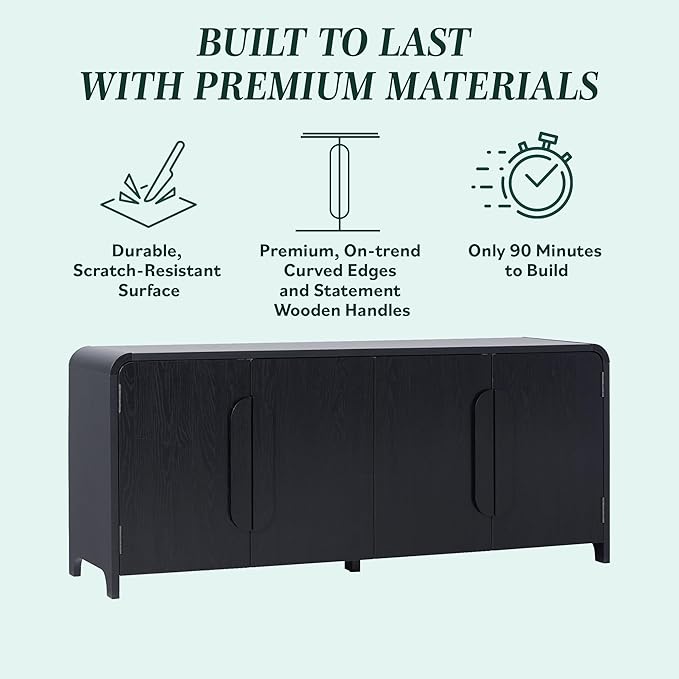 Walker Edison Chantelle Sideboard TV Stand - Image 4