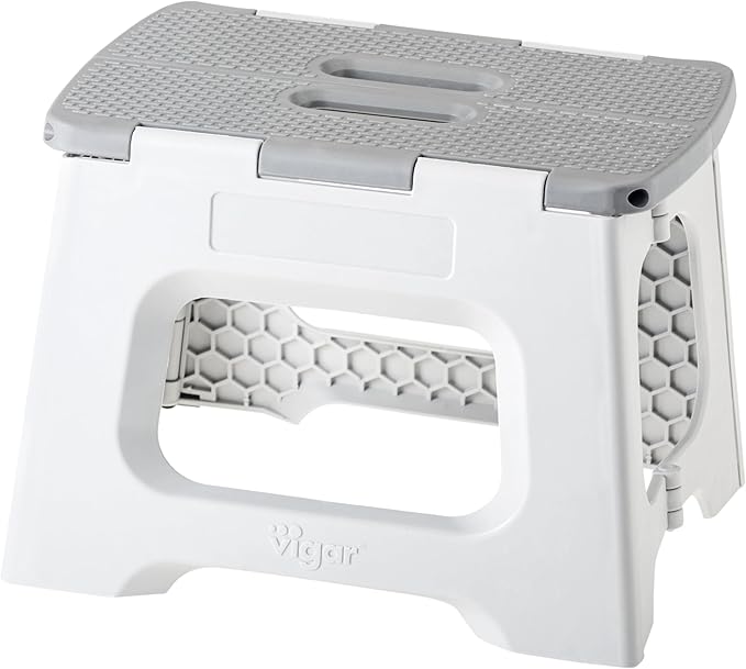 Vigar Compact Step Stool Foldable, 9-inch Step Stools by VIGAR