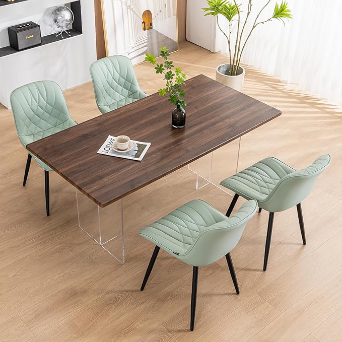 YOUNUOKE Dining Chairs Set of 2 Mid Century Modern Kitchen Chair Comfortable - Image 7
