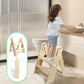 WOOD CITY Step Stool Foldable for Toddlers, Adjustable Kids Step Stool for by WOODCITY