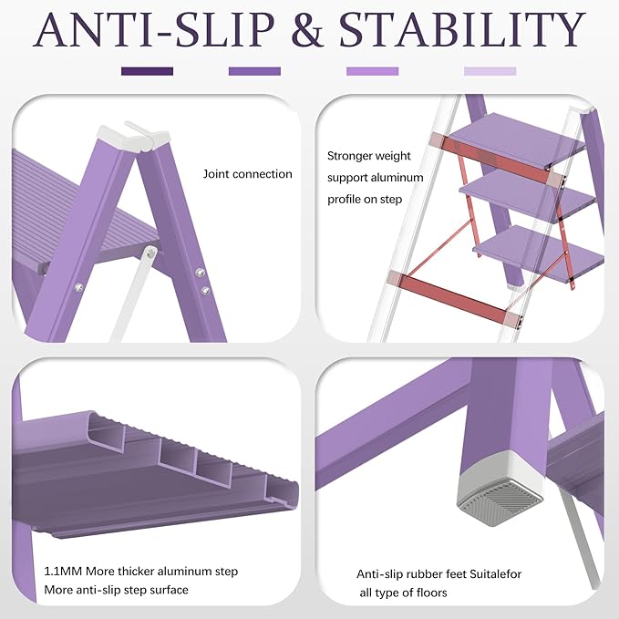 2 Step Lightweight Folding Ladder - Image 3