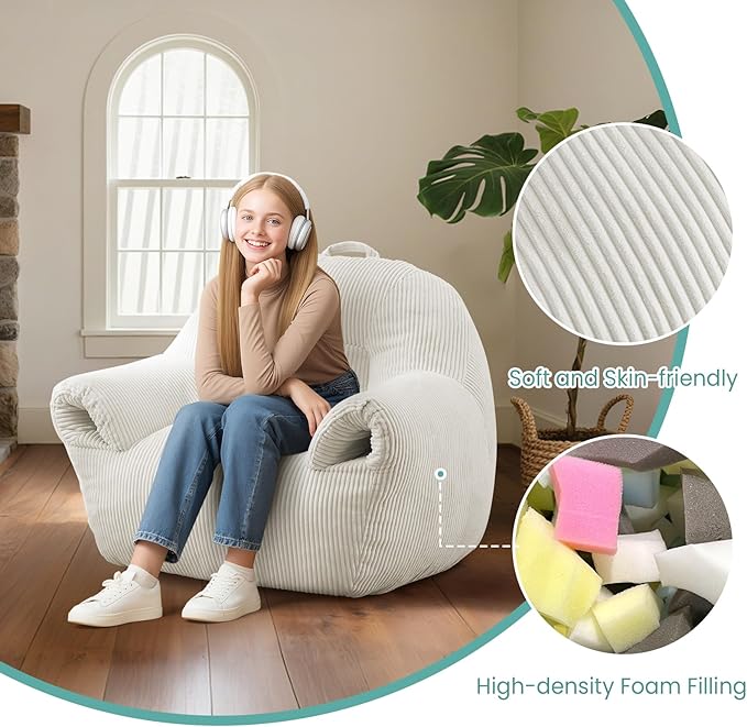 DAICO Bean Bag Chairs for Adults Oversized BeanBag Chair - Image 5