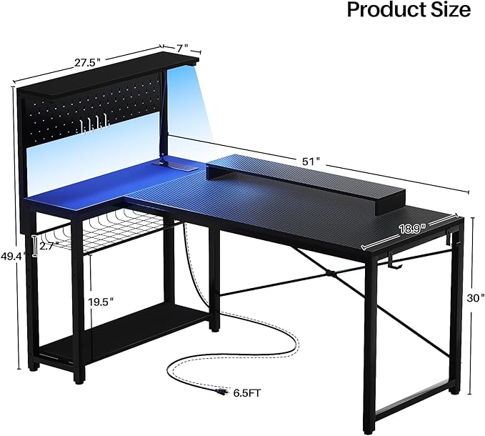 Homieasy Small Gaming Desk - Image 3
