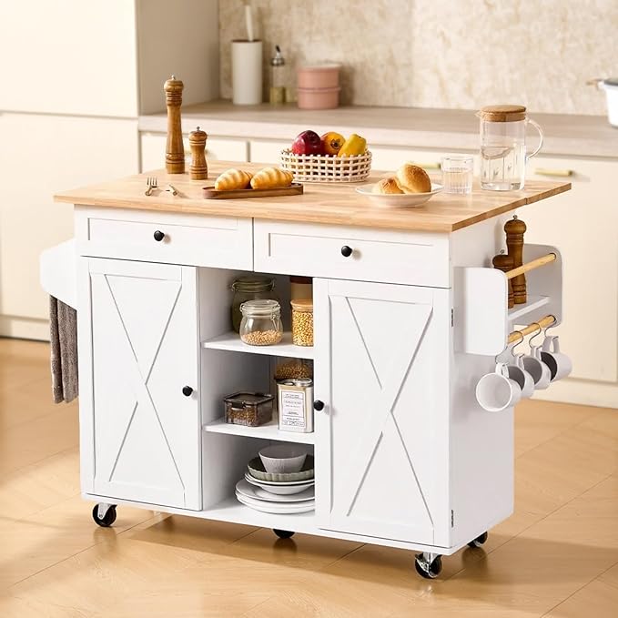 VEVOR Kitchen Island Cart, - Image 8