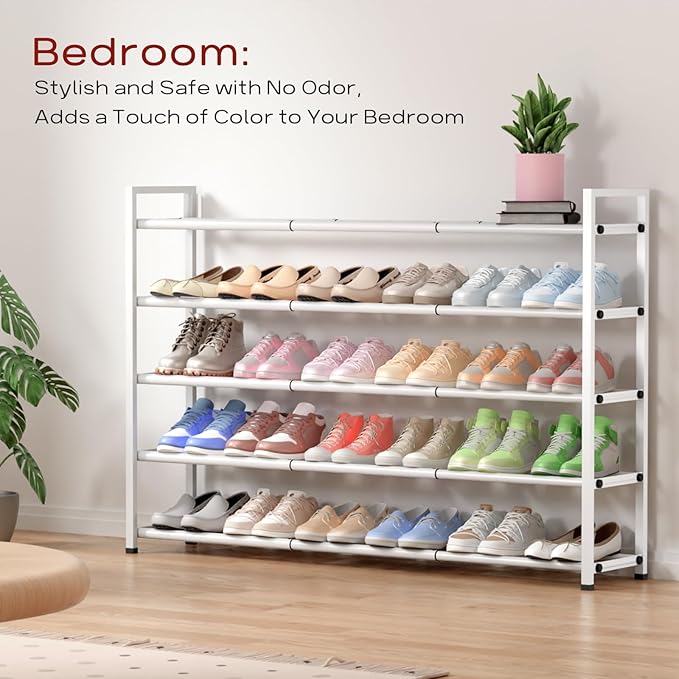 Bumusty 5-Tier Long Expandable Shoe Rack - Image 4
