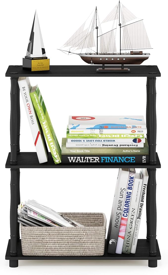 Furinno Turn-N-Tube 3-Tier Compact Multipurpose Shelf Display Rack - Image 4