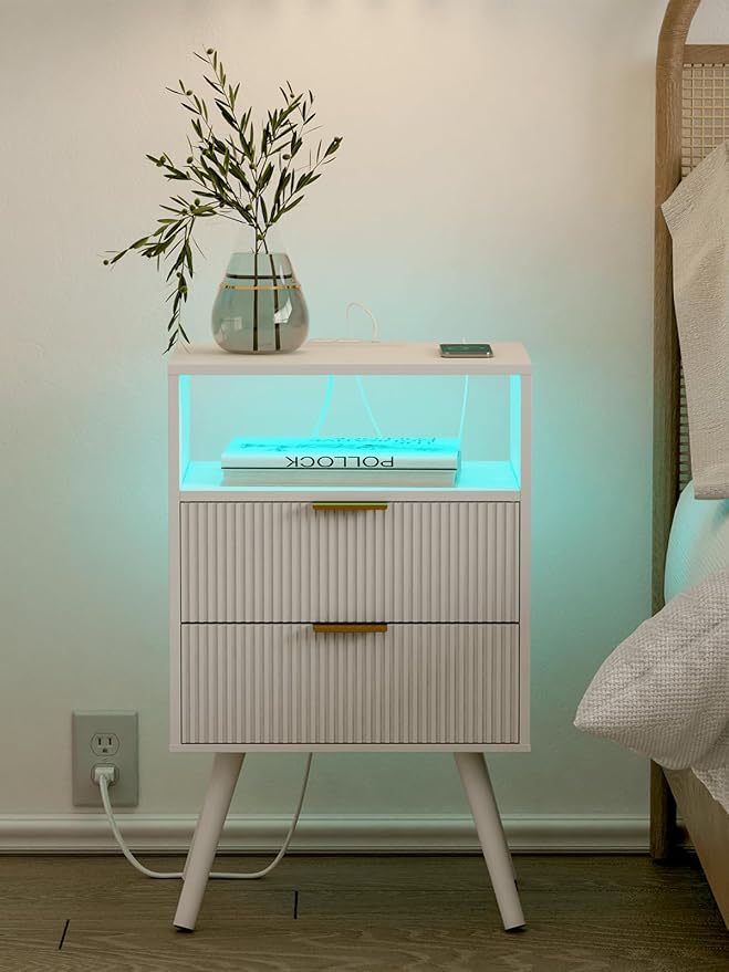 Nightstand, Modern Bedside Table - Image 7