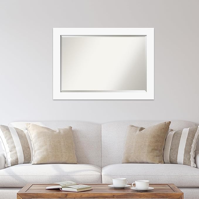 Amanti Art White Bathroom Mirror - Image 6