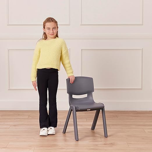 ECR4Kids 14in Plastic School Stack Chair, Children's Furniture - Image 10