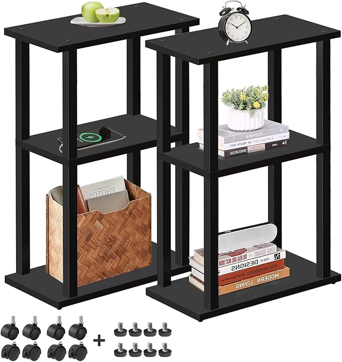 TUTOTAK Small Side Table, Narrow End Table, Bedside Table, Couch Side Table by WelcometotheTUTOTAKHome
