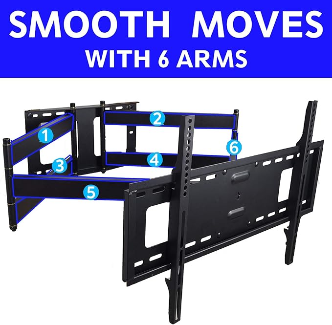 FORGING MOUNT Heavy Duty TV Wall Mount, Dual Articulating Arm Full Motion TV - Image 5