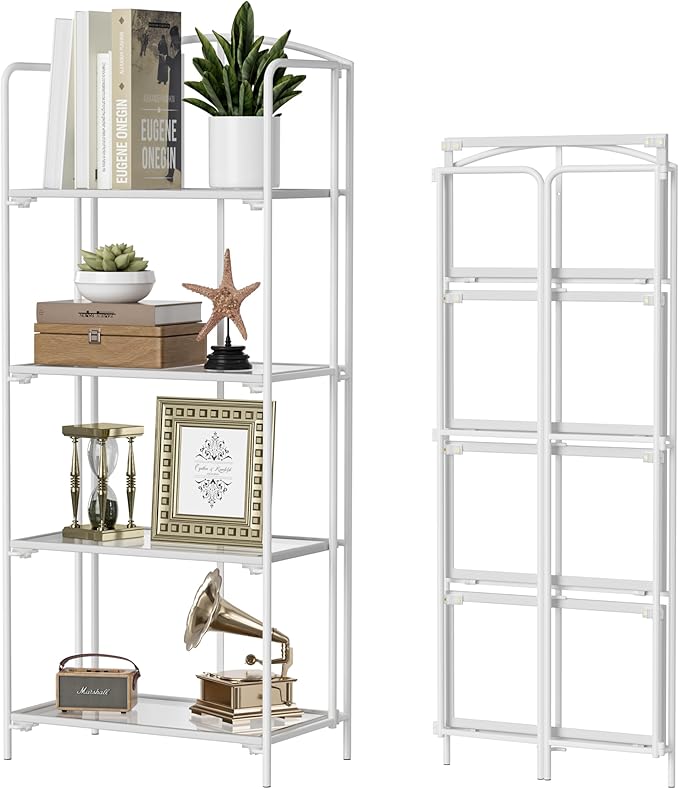 Crofy No Assembly Folding Bookshelf by Crofy