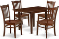 East West Furniture NDGR5-MAH-W 5 Piece Kitchen Table Set by EastWestFurniture