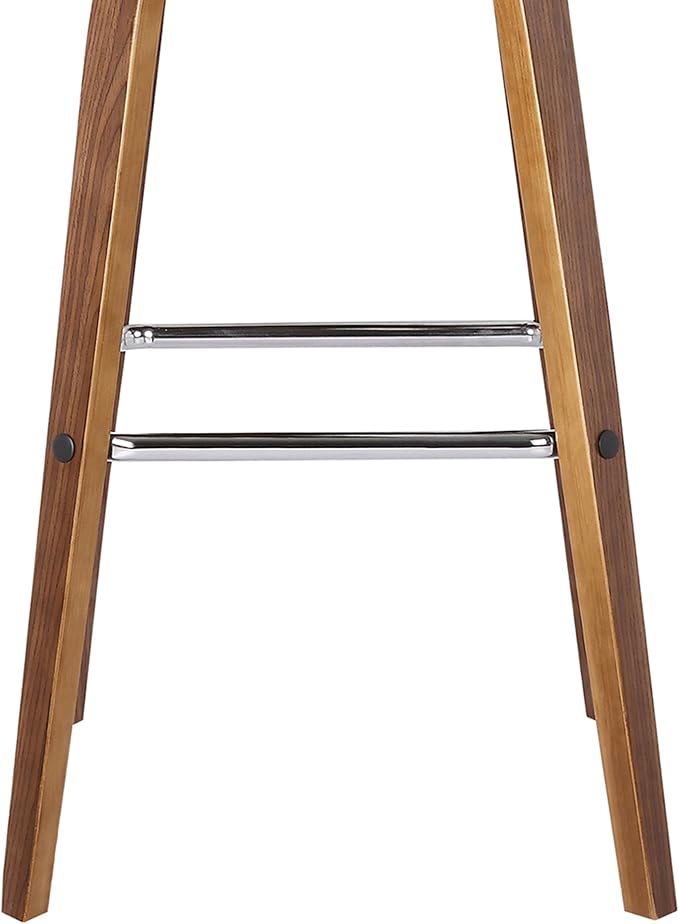 Vienna 30" Swivel Bar Stool in Walnut Wood Finish - Image 8