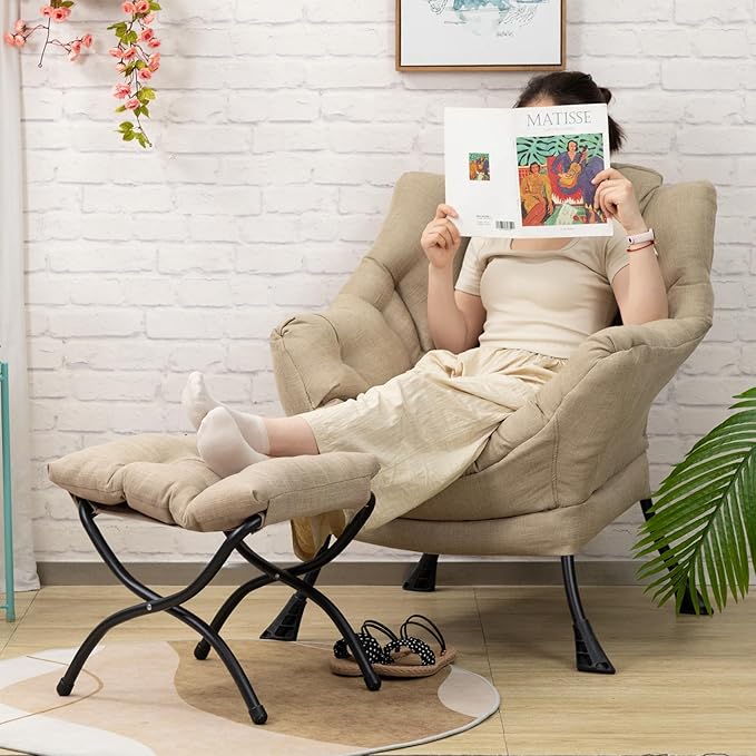 HollyHOME Fabric Lazy Chair - Image 2
