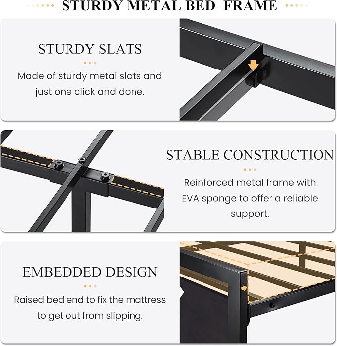 SHA CERLIN Queen Size Bed Frame - Image 5