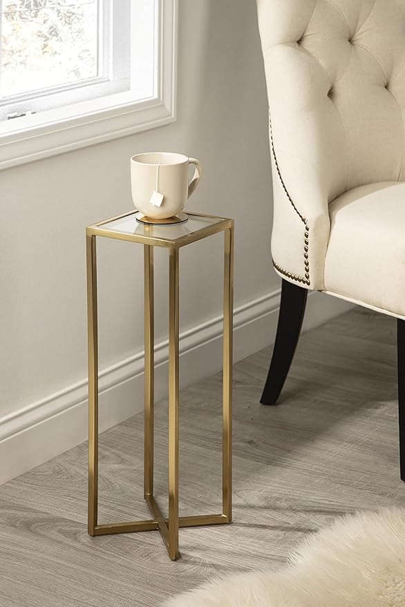Kate and Laurel Jaspur Modern Drink Table, Decorative Glam Accent Table - Image 2
