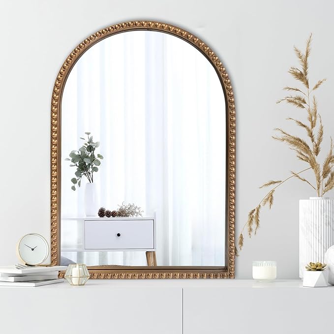 ironsmithn Gold Arched Mirror, Marlowe Decorative Accent Mirrors by ironsmithn