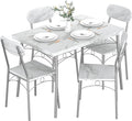 VECELO 5-Piece Dining Table Set by VECELO
