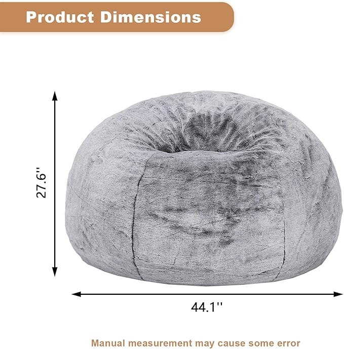 Recaceik Bean Bag Chair Large Bean Bag Chairs, - Image 2