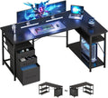 55" Computer Desk with Drawers, Desks by Maihail