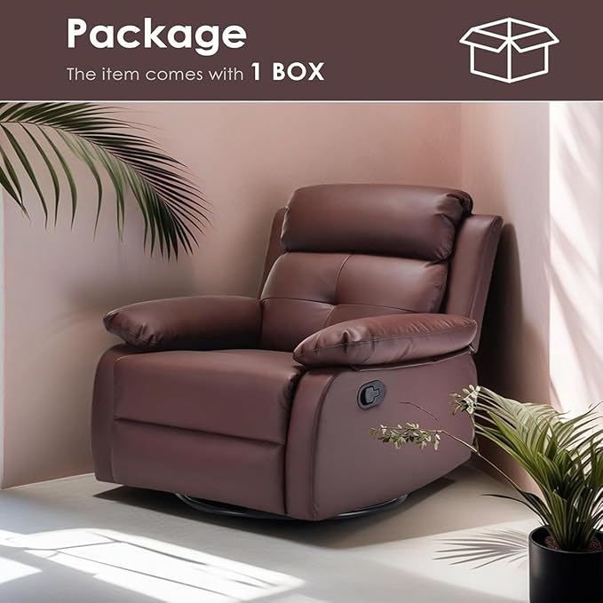 Swivel Rocker Recliner, 360 Swivel Small Recliners - Image 7