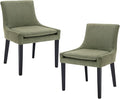 COLAMY Modern Dining Chairs Set of 2, Upholstered Corduroy Accent Side Chairs by COLAMYINC