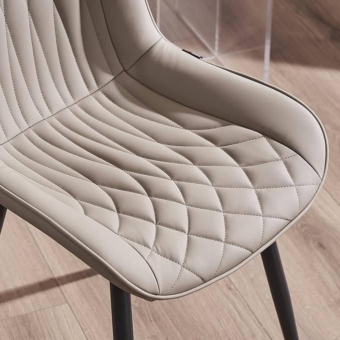 YOUNIKE Khaki Dining Chairs Set of 2 - Image 5