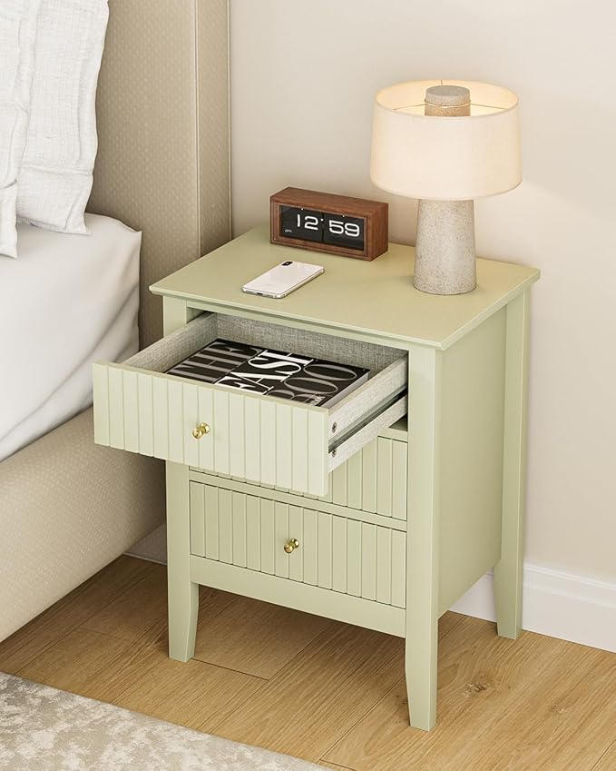 Fluted Nightstand, Farmhouse Night Stand - Image 3