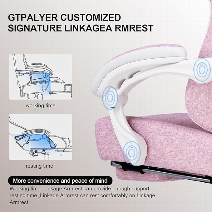 GTPLAYER Gaming Chair, Computer Office Chair - Image 4