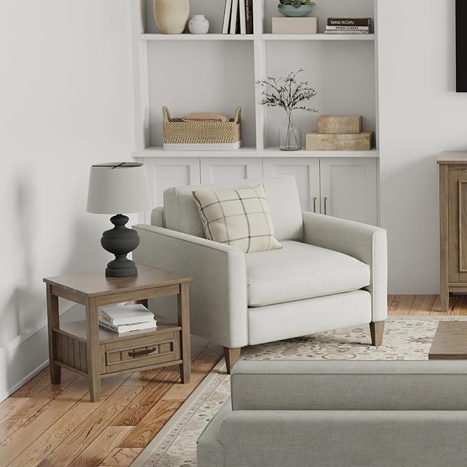 SIMPLIHOME Lev SOLID WOOD 20 Inch Wide Rectangle Transitional End Table - Image 2
