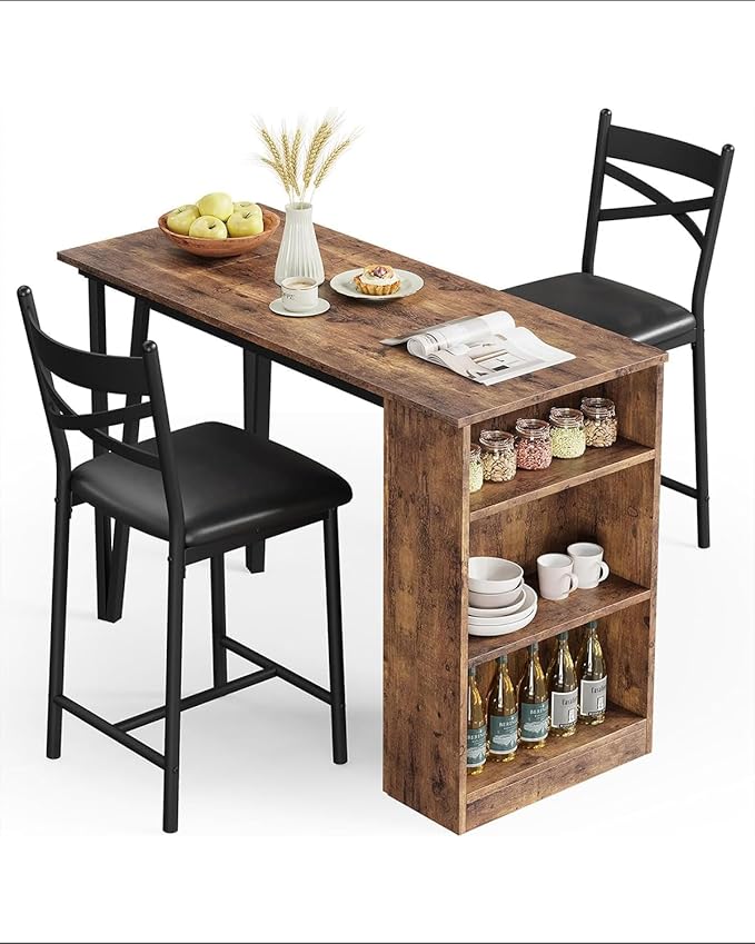 GAOMON 3 Piece Bar Table Set for 2, Bar Table and Chairs Set - Image 8
