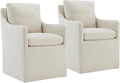Upholstered Dining Chairs with Casters No Assembly Modern Accent Armchair with by Kislot