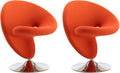 Manhattan Comfort Curl Swivel Accent Chair Set of 2 by ManhattanComfort
