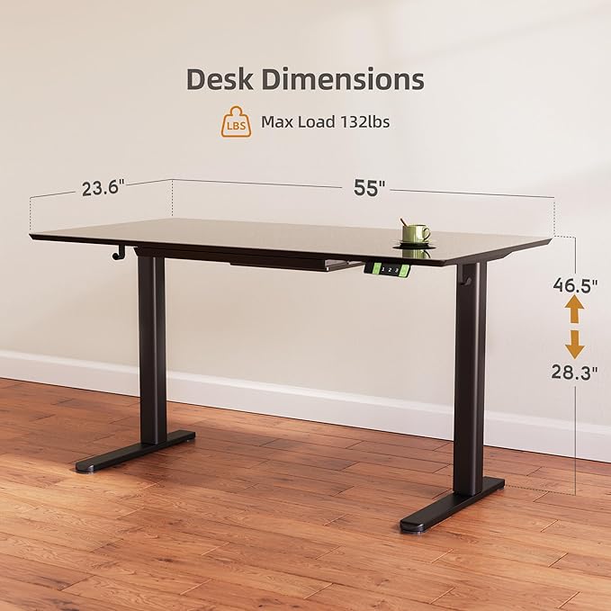 INNOVAR Glass Standing Desk - Image 3