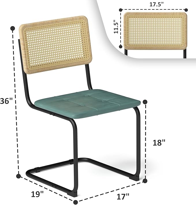 Heavy Duty Rattan Dining Chairs, Modern Dining Room Chairs - Image 3
