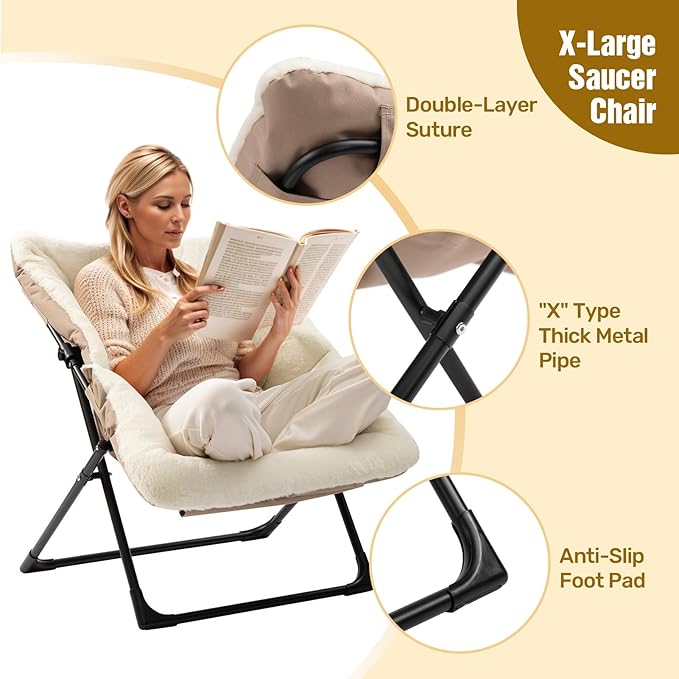 HollyHOME X-Large Saucer Chair - Image 6